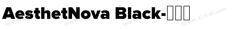 AesthetNova Black字体转换